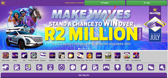 Hollywoodbets Sign Up Bonus: Register & Get R25 plus 50 Free Spins