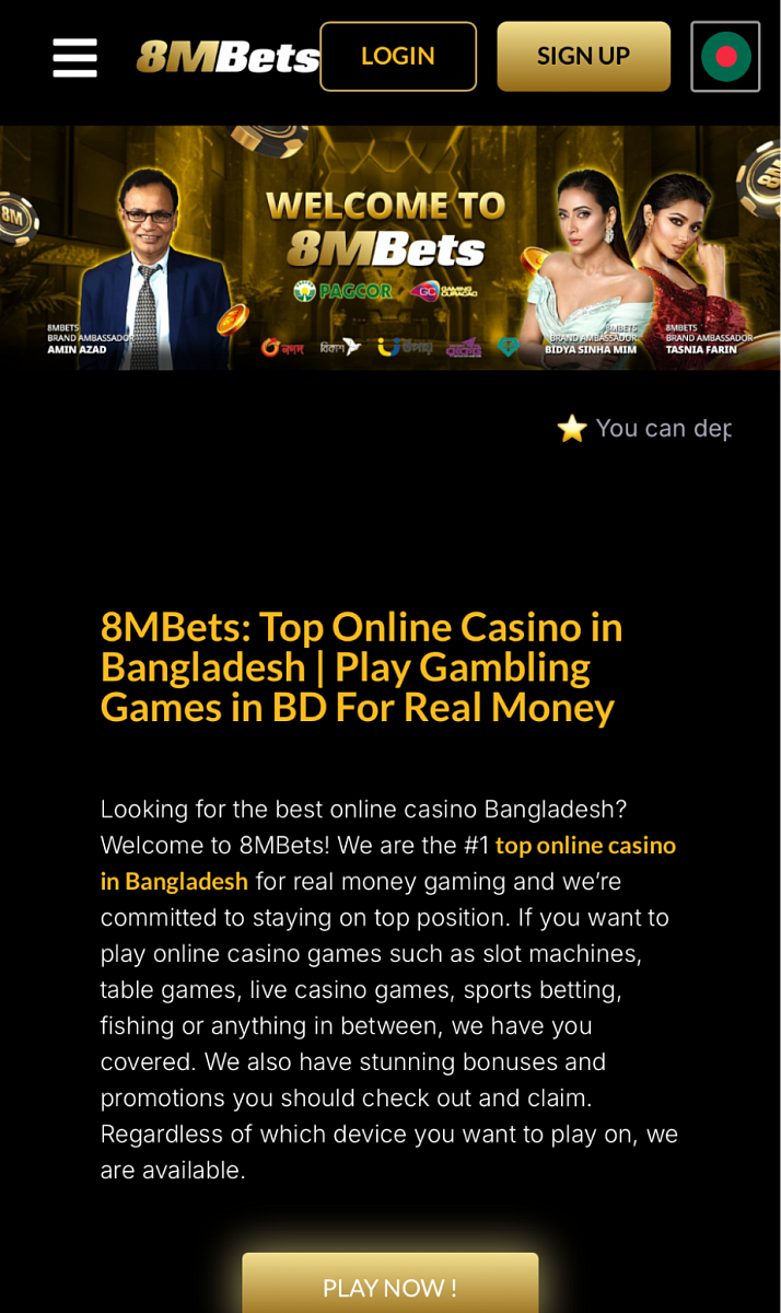 Deposit Process at 8mBets