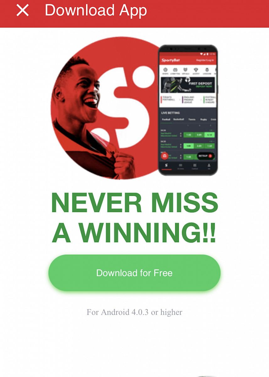 sportybet sign up