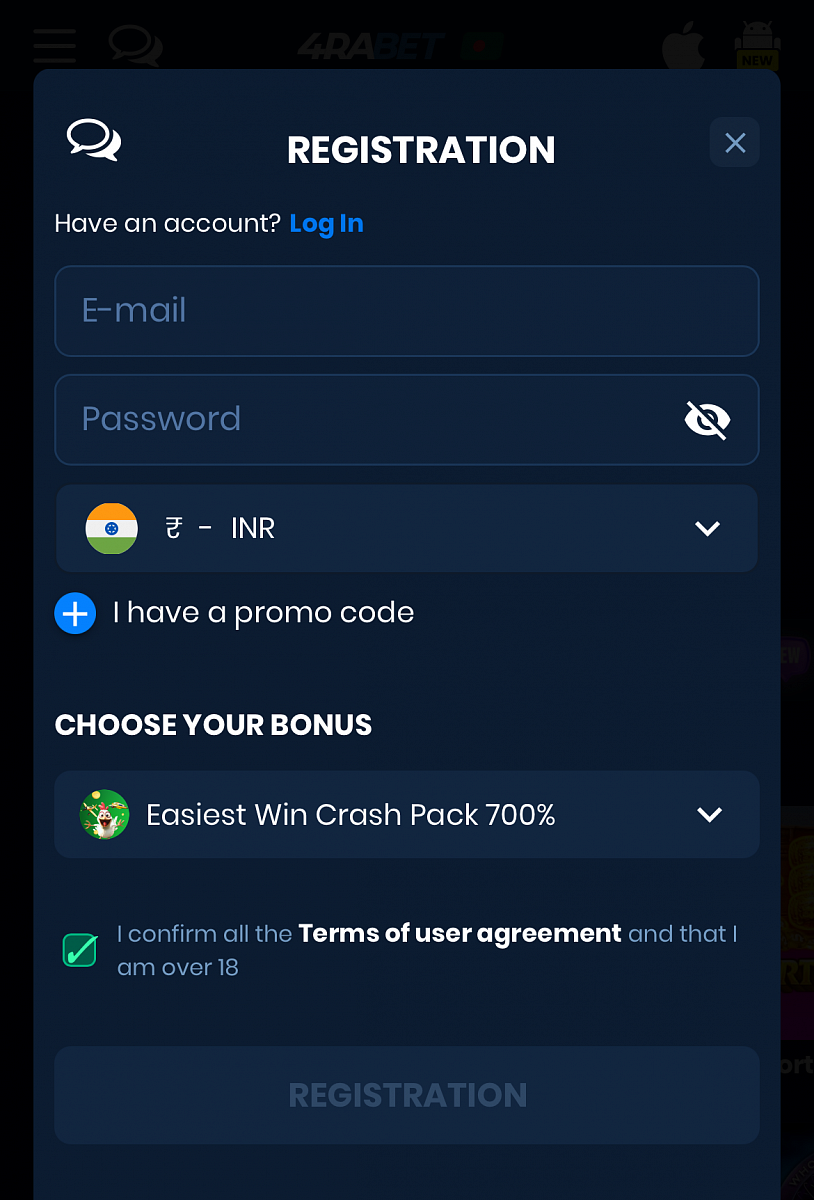Official 4rabet Website Login
