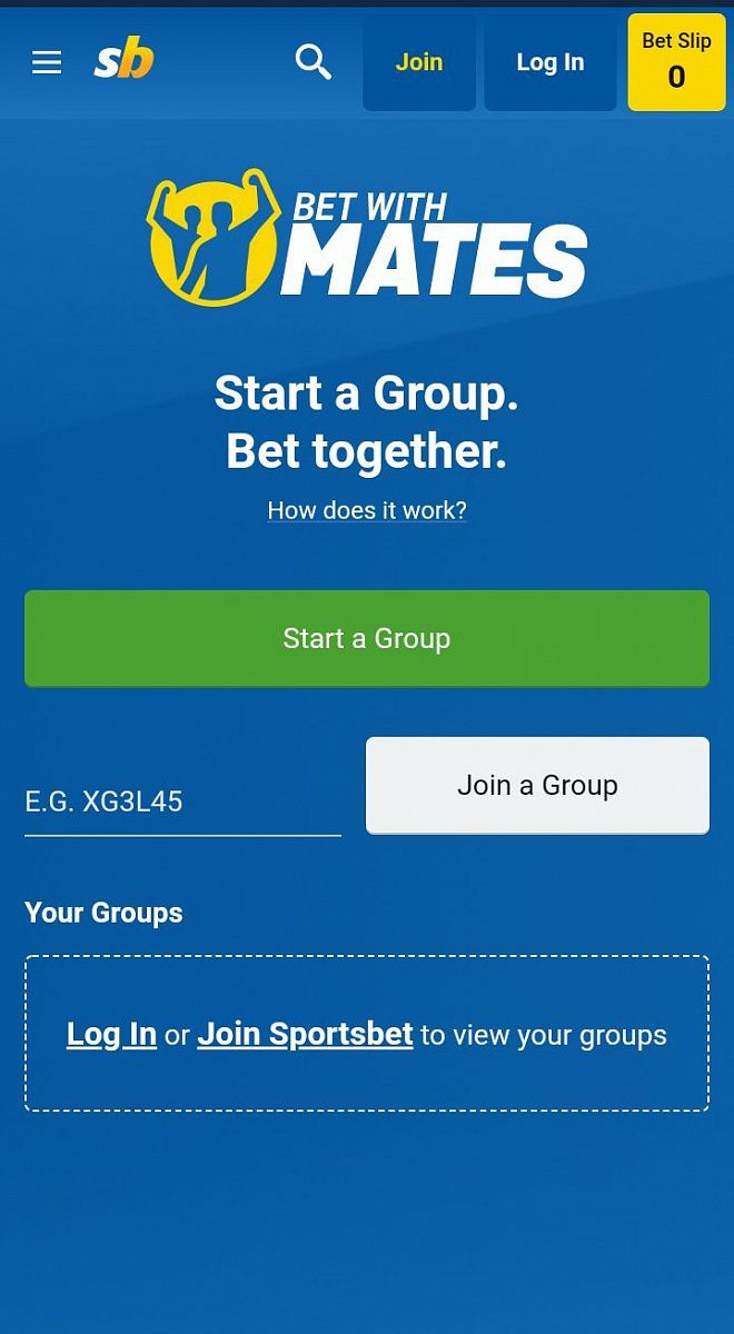 Sportsbet Mobile version