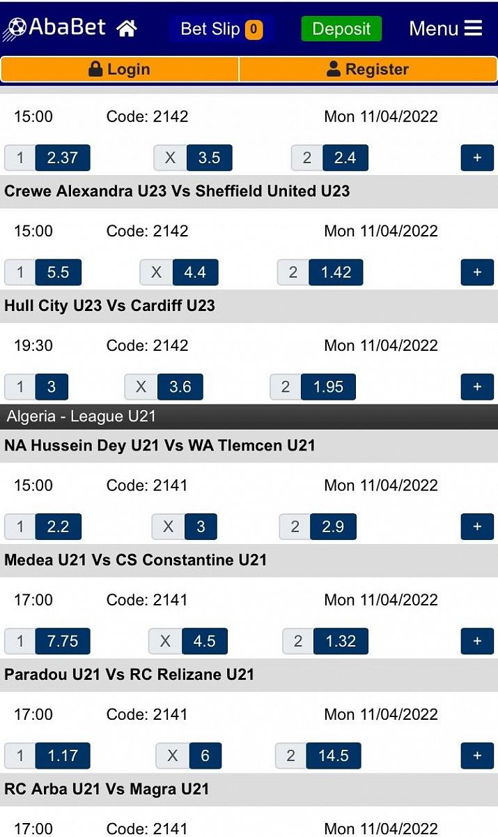 Ababet iOS app page image