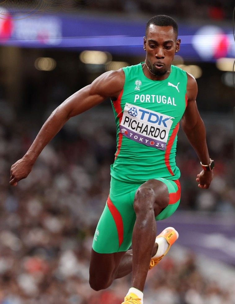 Portugal’s Pedro Pichardo en route to gold. @EuroAthletics Portugal’s Pedro Pichardo en route to gold. @EuroAthletics