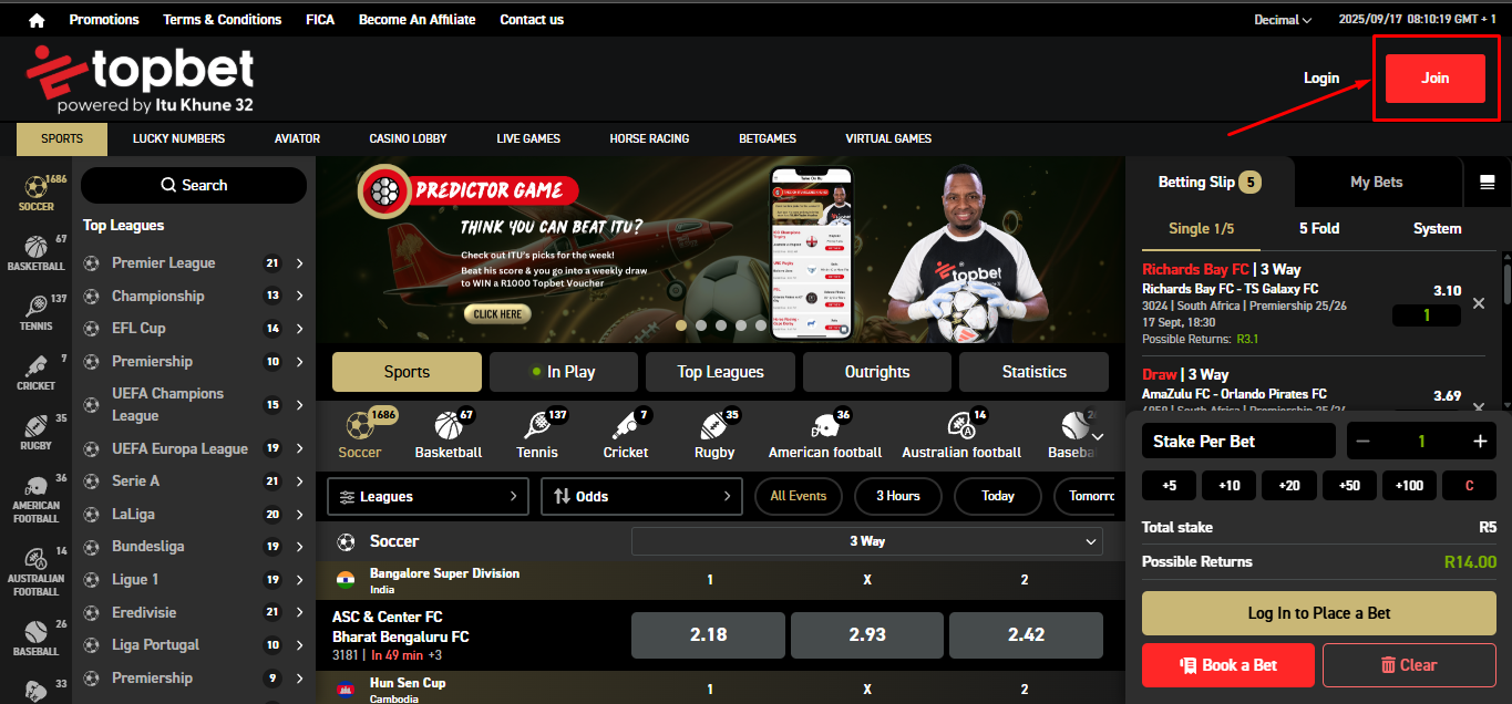 Visit the Official Topbet Site