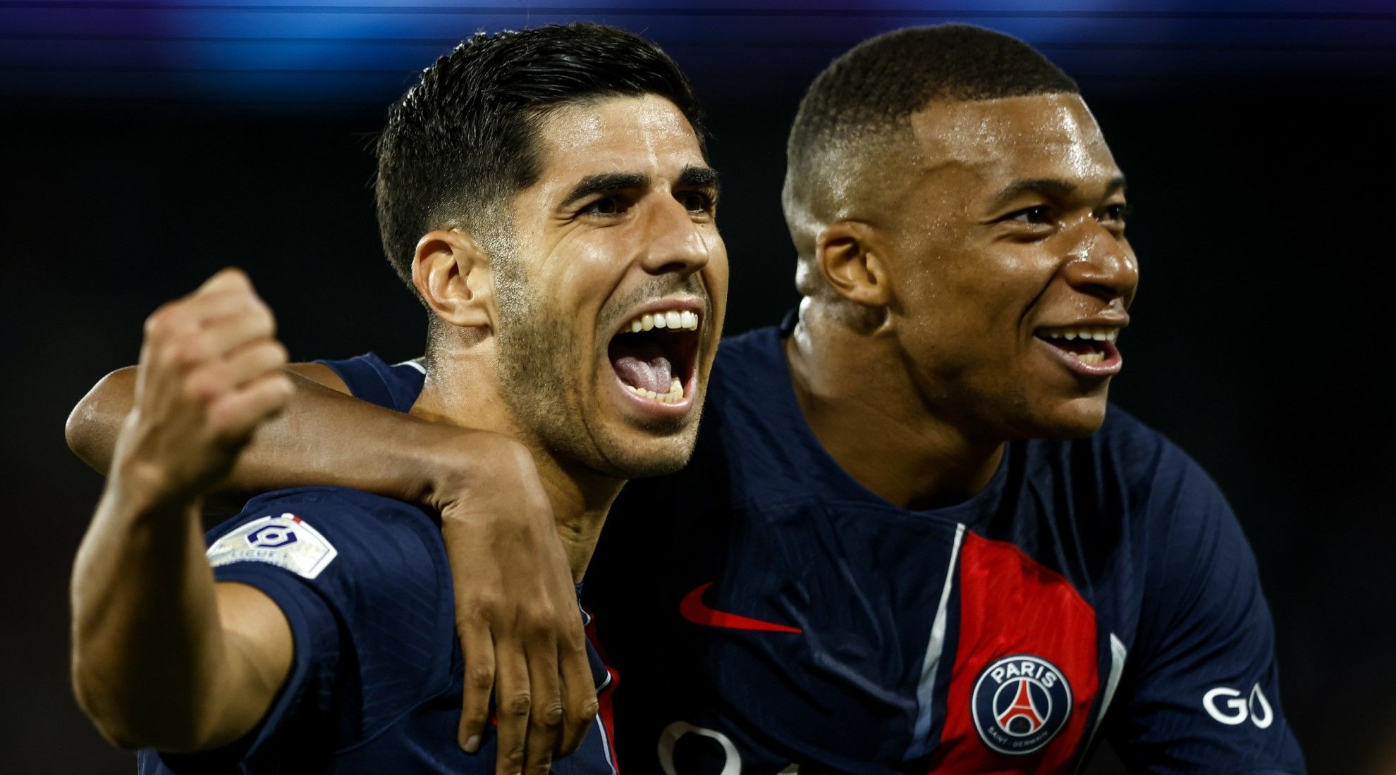 Marco Asensio, Kylian Mbappé Marco Asensio, Kylian Mbappé