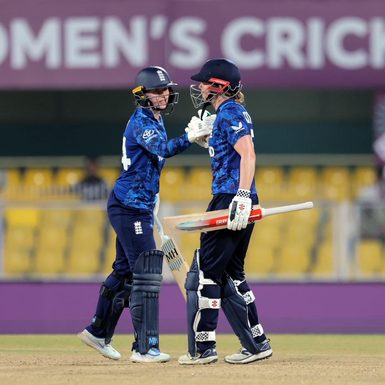 Heather Knight and Charlie Dean shared a crucial partnership to guide England to victory against Bangladesh in their Women's World Cup match in Guwahati. @England Cricket/X
