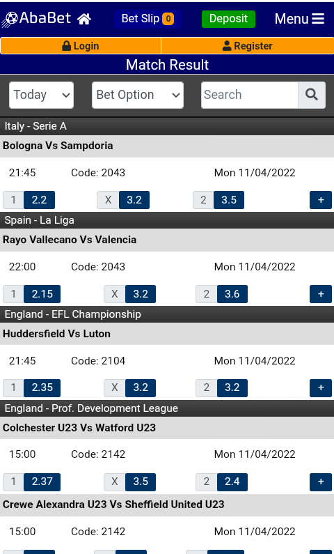 Ababet Android app page image