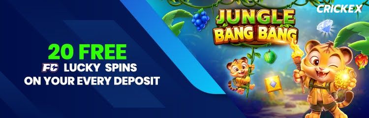 Crickex Deposit 20 Free Spins on JUNGLE promotion Crickex Deposit 20 Free Spins on JUNGLE