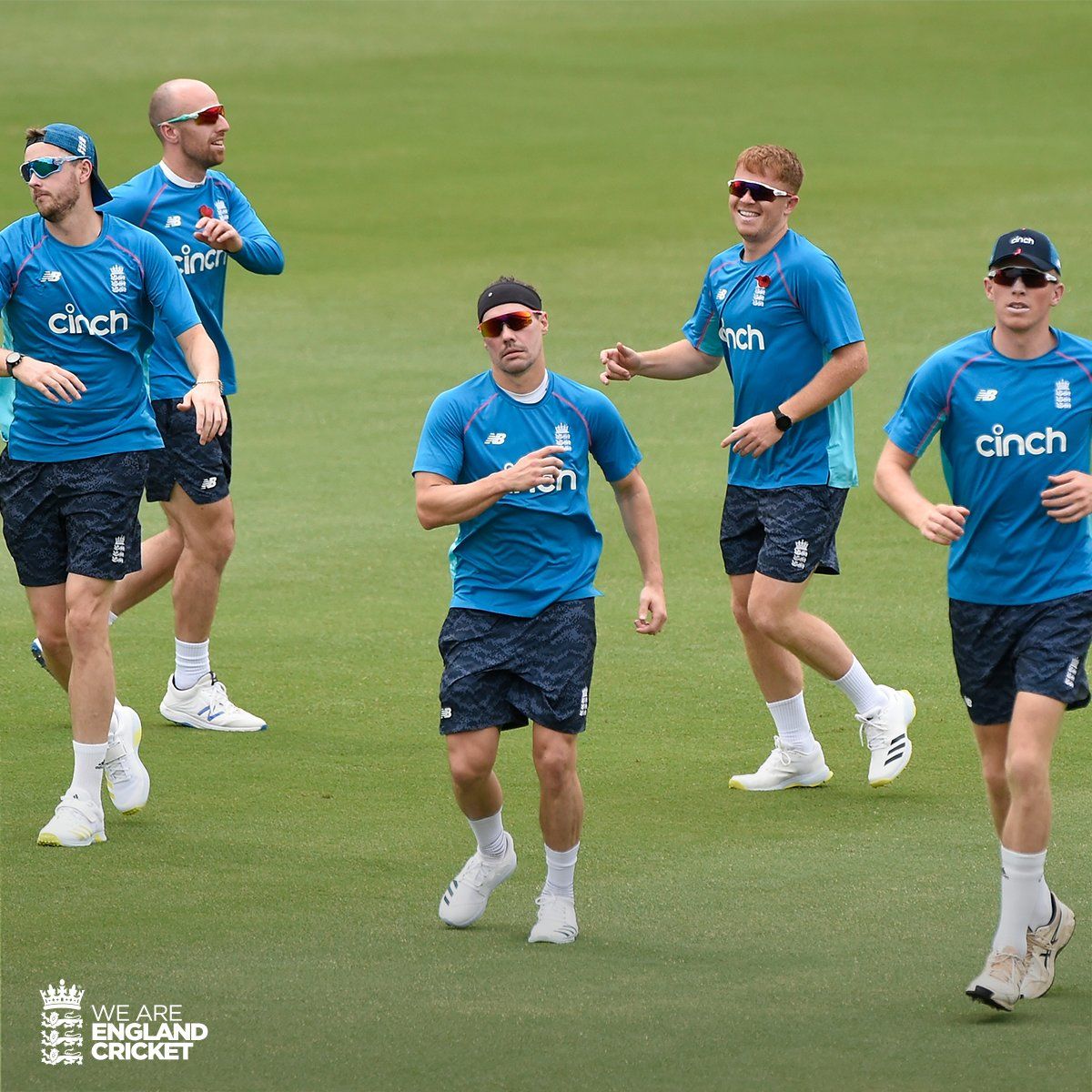 GEARING UP: England team during a training session ahead of their clash against New Zealand. @englandcricket/X GEARING UP: England team during a training session ahead of their clash against New Zealand. @englandcricket/X