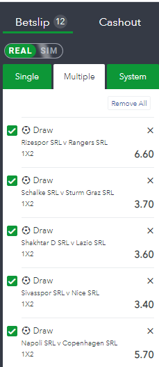 draws football tips