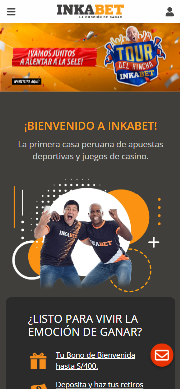 Versión móvil de Inkabet Perú