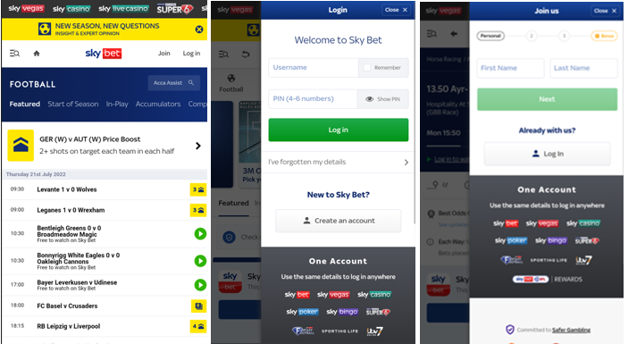 Skybet Personal Information