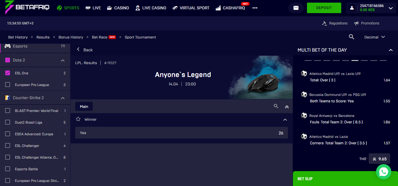 Betafriq Kenya eSports Games banner