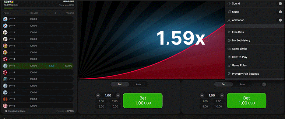 Features of Parimatch