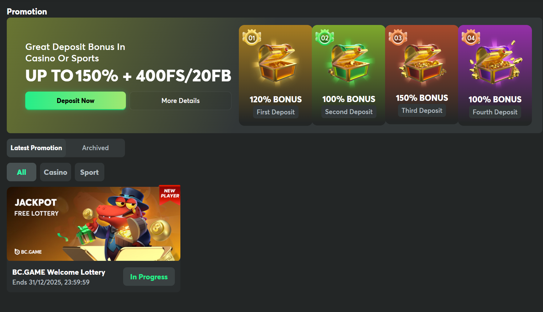 Bc.Game Welcome Bonus Bc.Game promotions