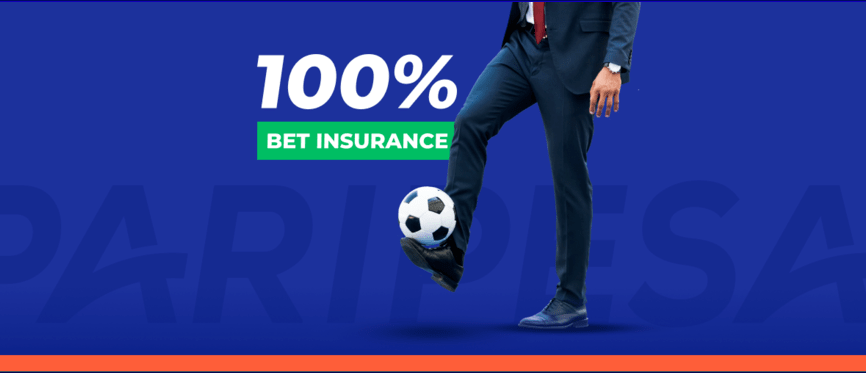 Paripesa 100% bet insurance bonus image