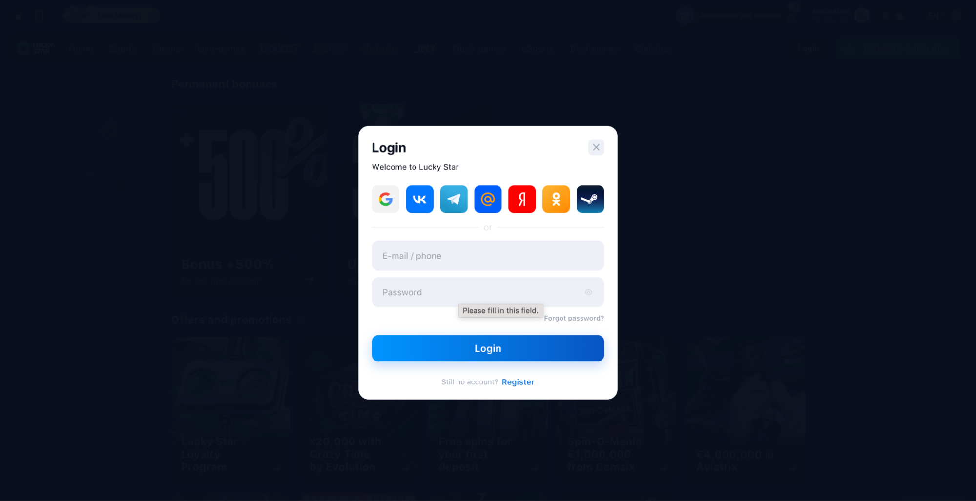 Lucky Star Login Guide