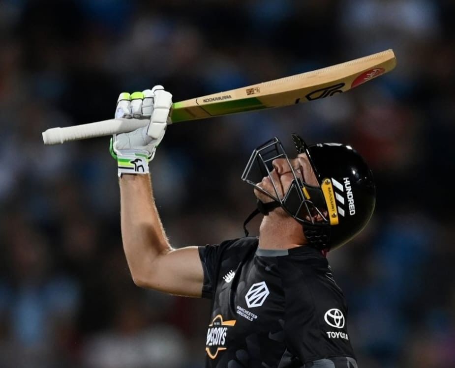 Jos Buttler scored a half-century in Manchester Originals, victory over Northern Superchargers. @The Hundred/X Jos Buttler scored a half-century in Manchester Originals, victory over Northern Superchargers. @The Hundred/X