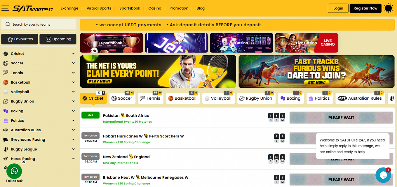 Visiting the Homepage