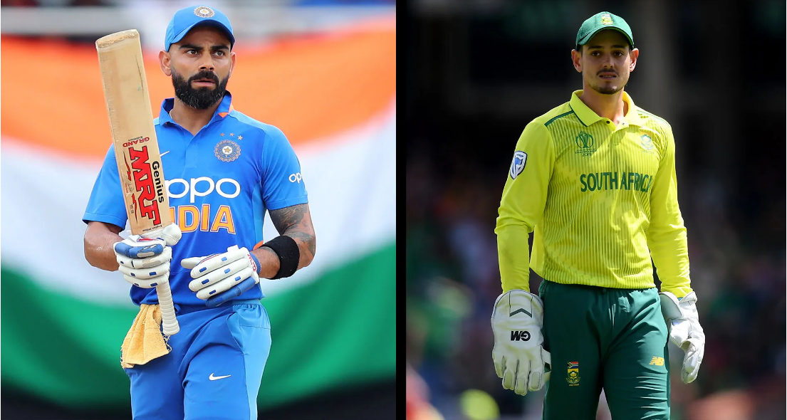 South Africa and India cricket Players