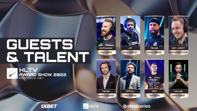 Guests and talents at the HLTV 2022 Awards