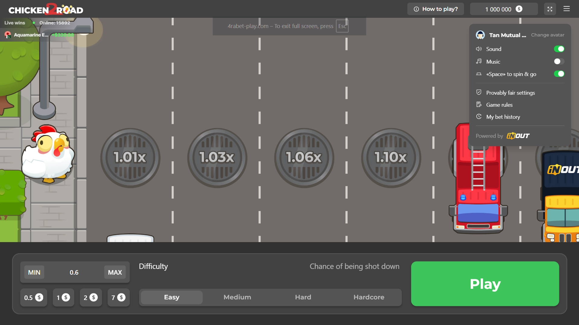Features of Chicken Road game