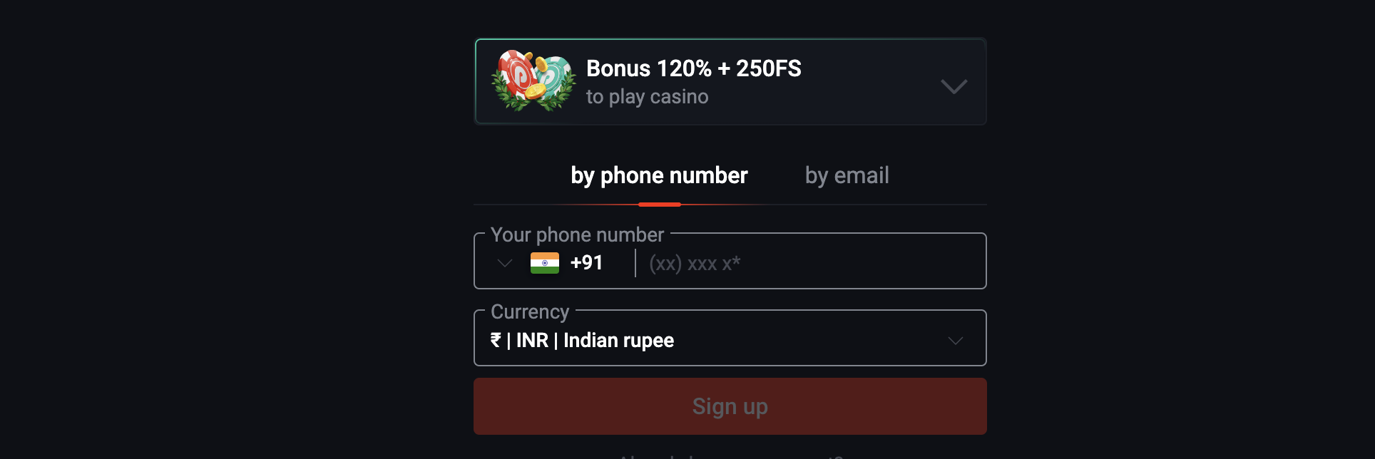 Pin-Up Bet India Registration