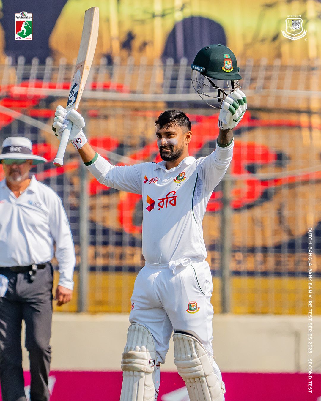 Litton Das celebrates his ton. @Bangladesh Cricket Litton Das celebrates his ton. @Bangladesh Cricket
