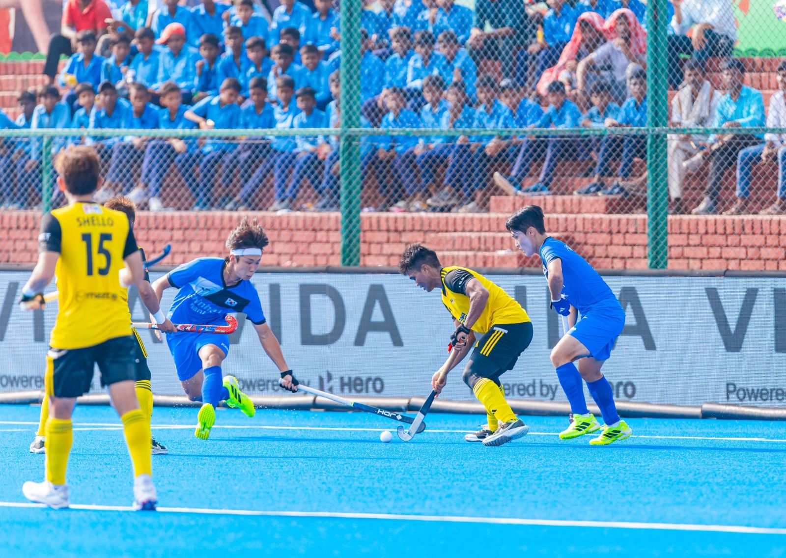 Action from the Malaysia v Korea match in the Hockey Asia Cup. @ Hockey India
