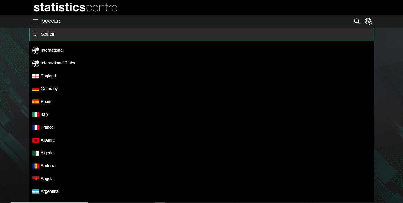 FirstBet Sports Stats Centre Function Banner