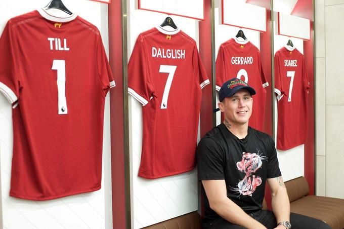 Darren Till in Liverpool's changing room