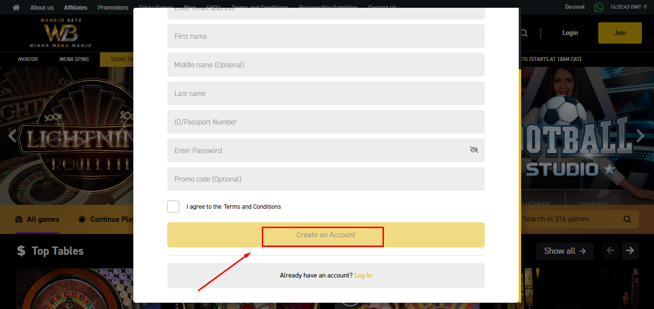 Step 3: Create Account