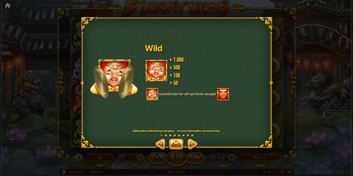 5 Lucky Lions slot machine image 5 Lucky Lions Megaways Demo banner