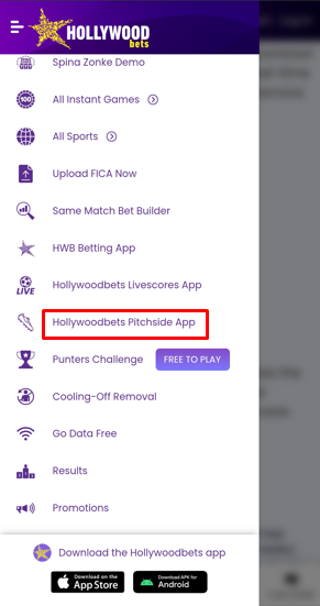  Hollywoodbets Pitchside App