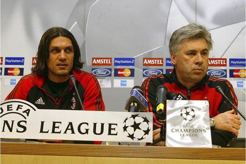 MAldini y Ancelotti