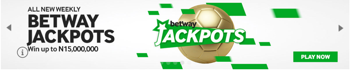 Betway Nigeria offers weekly events to enter jackpots and win real money on valid bets.