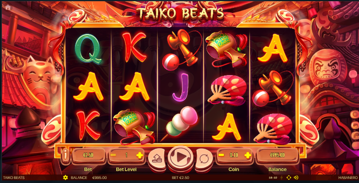 Taiko Beats slot machine image Taiko Beats casino slot banner