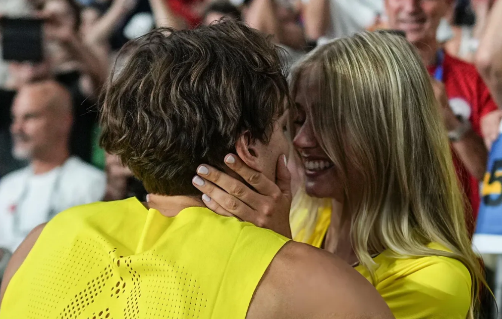 Armand Duplantis and Desiré Inglander