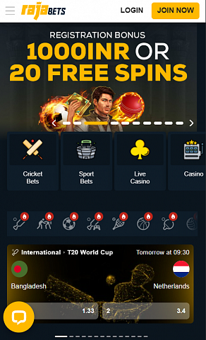 Rajabets home page