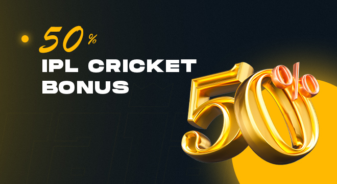 Rajabets 50% IPL Cricket Bonus