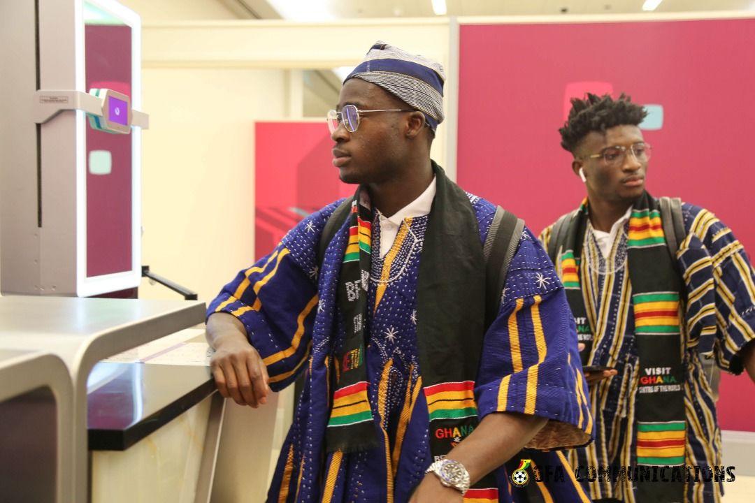 The Black Stars of Ghana arriving Qatar