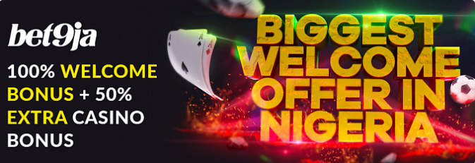 An image showing bet9ja welcome and casino bonus