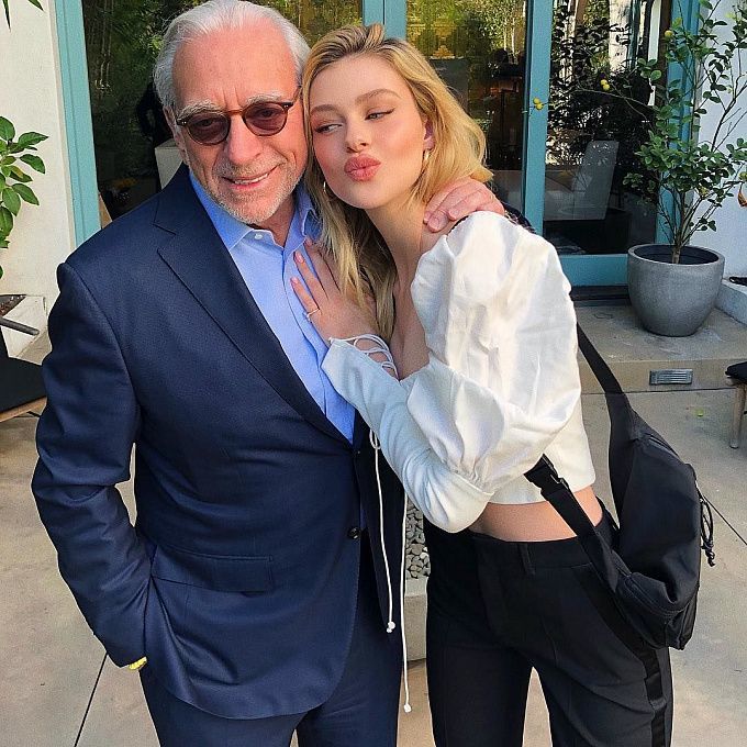 Nicola Peltz with her father