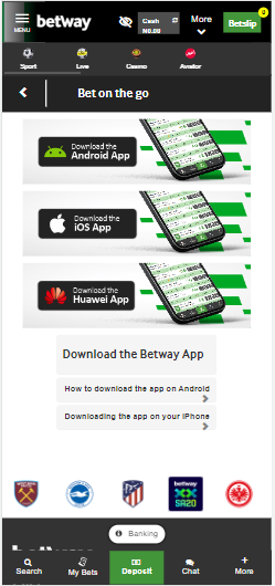 Betway app iOS image