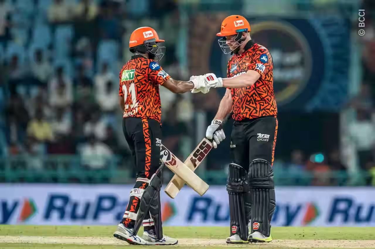 Sunrisers Hyderabad batsmen during a match @BCCI
