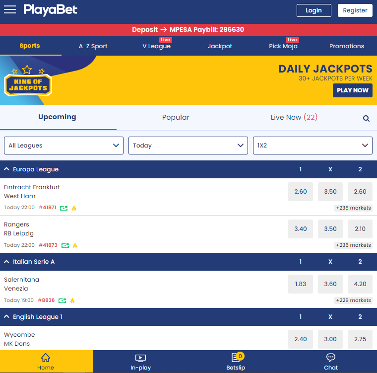 Access the Playabet homepage