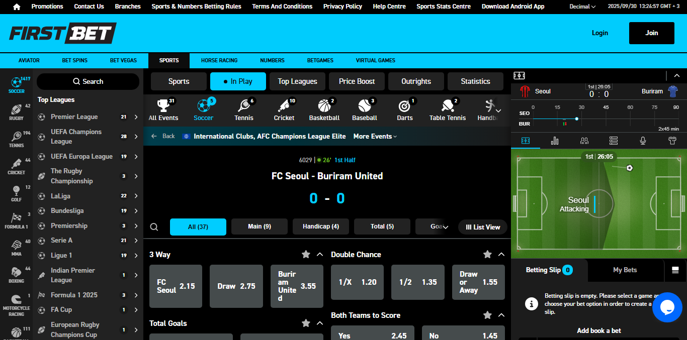 FirstBet Live Gaming Banner