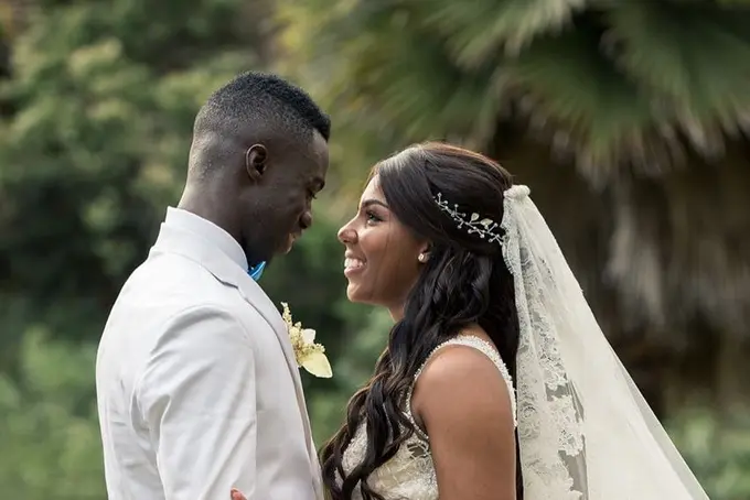 The wedding Davinson Sanchez and Daniela Reina