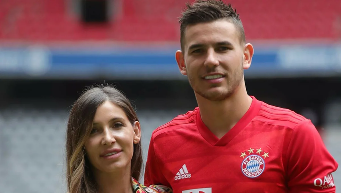Lucas Hernandez and his wife