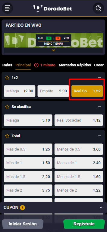 Cómo apostar en Doradobet Perú